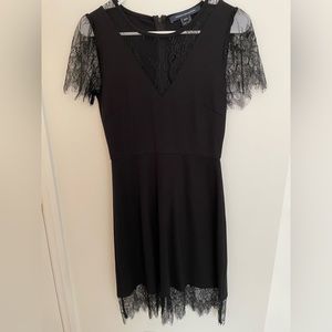 French Connection Black Lace Dress